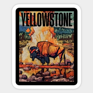 Yellowstone National Park USA Sticker